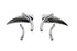 Wyatt Gatling Chrome Teardrop Mirror Set with Solid Billet Stems - 34-0136