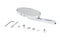V-Twin Cateye Mirror with Billet Girder Stem Chrome - 34-0158