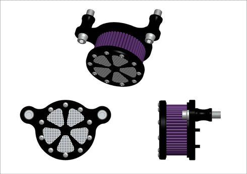 Wyatt Gatling Wyatt Gatling Air Cleaner Kit Black - 34-0233