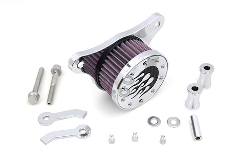 Wyatt Gatling Wyatt Gatling Air Cleaner Kit Chrome - 34-0235