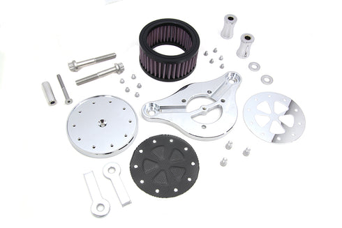 Wyatt Gatling Wyatt Gatling Air Cleaner Kit Chrome - 34-0236