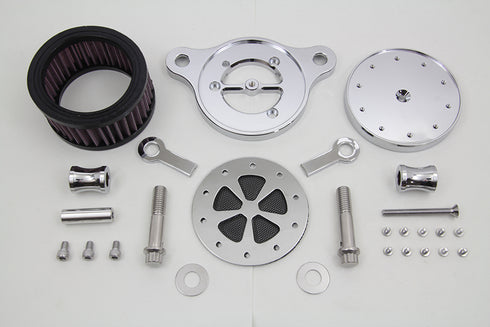Wyatt Gatling Wyatt Gatling Air Cleaner Kit Chrome - 34-0248