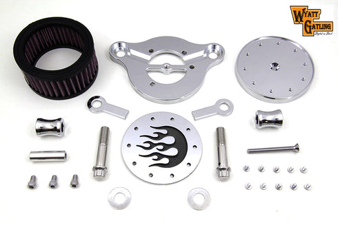 Wyatt Gatling Wyatt Gatling Air Cleaner Kit Chrome - 34-0250