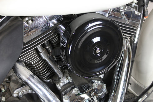 Wyatt Gatling 8 inch Round Air Cleaner Kit Black - 34-0262