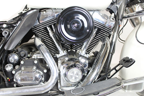 Wyatt Gatling 8 inch Round Air Cleaner Kit Black - 34-0262