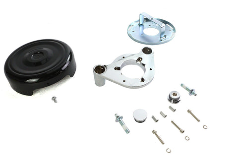 Wyatt Gatling 8 inch Round Air Cleaner Kit Black - 34-0262