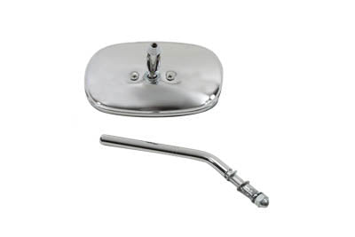 Wyatt Gatling Chrome Rectangular Mirror - 34-0301