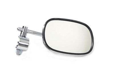 Wyatt Gatling Chrome Rectangle Mirror with Clamp On Stem - 34-0302