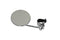 Wyatt Gatling 4 inch Round Mirror with Clamp On Stem Chrome - 34-0306
