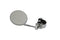 Wyatt Gatling Chrome 3 inch Round Mini Mirror with Clamp On Stem - 34-0308