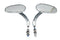 V-Twin Rectangle Taper Mirror Set with Billet Stems Chrome - 34-0333