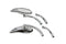 Wyatt Gatling Teardrop Mirror Set with Solid Billet Stems Chrome - 34-0357