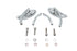 Wyatt Gatling Teardrop Mirror Set with Solid Billet Stems Chrome - 34-0357
