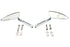 Wyatt Gatling Teardrop Mirror Set with Slotted Stems - 34-0366
