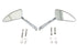 Wyatt Gatling Teardrop Mirror Set with Slotted Stems - 34-0366