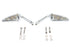 Wyatt Gatling Teardrop Mirror Set with Slotted Stems - 34-0366