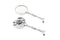 Wyatt Gatling Round Skull Mirror Set with Bone Stems - 34-0367