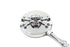 Wyatt Gatling Round Skull Mirror Set with Bone Stems - 34-0367