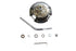 Wyatt Gatling Round Flame Mirror Chrome - 34-0377