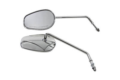 Wyatt Gatling Rectangle Mirror Set with Round Long Stems - 34-0392