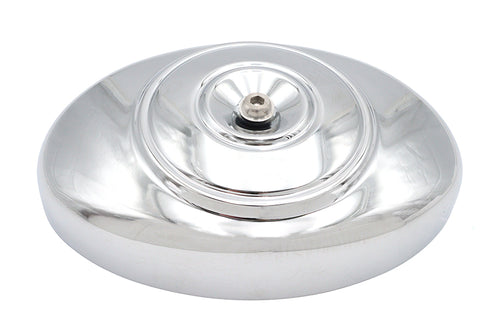 Wyatt Gatling Air Cleaner Cover Oval Chrome - 34-0401