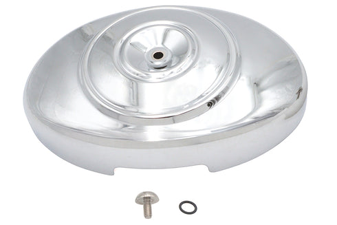 Wyatt Gatling Air Cleaner Cover Oval Chrome - 34-0401