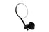 Wyatt Gatling Black 3 inch Round Mini Mirror with Clamp on Stem - 34-0418