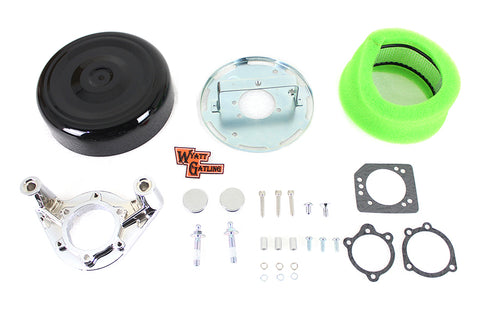Wyatt Gatling 8 inch Air Cleaner Kit Black - 34-0423