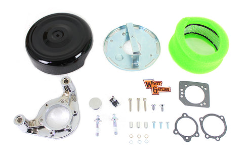 Wyatt Gatling 8 inch Air Cleaner Kit Black - 34-0423