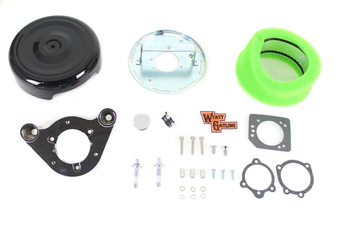 Wyatt Gatling 8 inch Air Cleaner Kit Black - 34-0423
