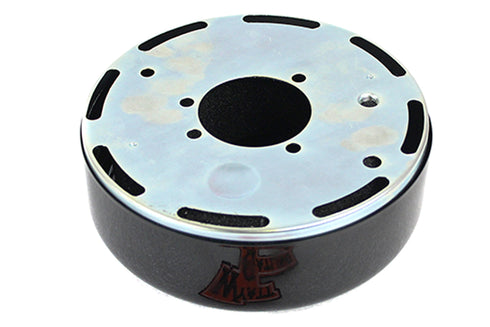 Wyatt Gatling Wyatt Gatling 7 inch Round Air Cleaner Kit with Black Cover - 34-0424