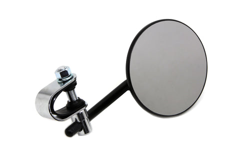 Wyatt Gatling 4 inch Round Mirror with Clamp Black Steel - 34-0426