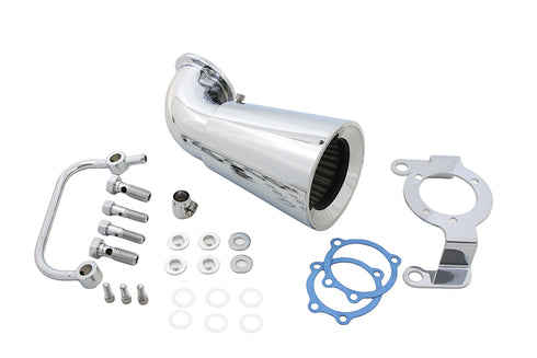 Wyatt Gatling Air Cleaner Breather Chrome Billet - 34-0451