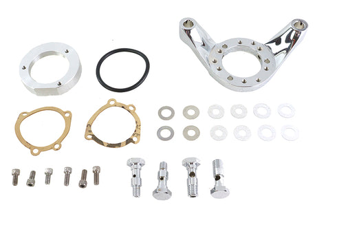 Wyatt Gatling Air Cleaner Bracket Kit Chrome Billet - 34-0460