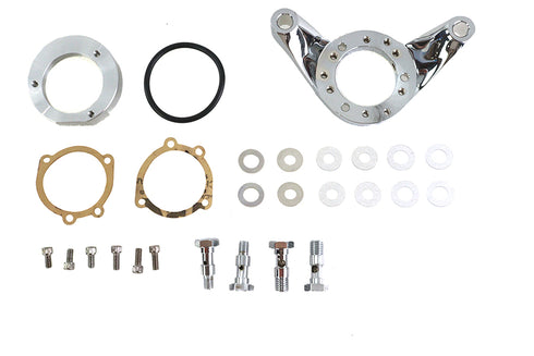 Wyatt Gatling Air Cleaner Bracket Kit Chrome Billet - 34-0460
