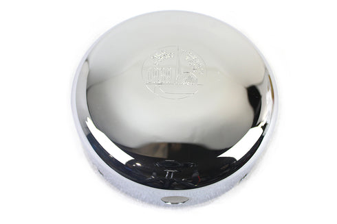 V-Twin Round Air Cleaner Cover with World's Fair Emblem - 34-0462