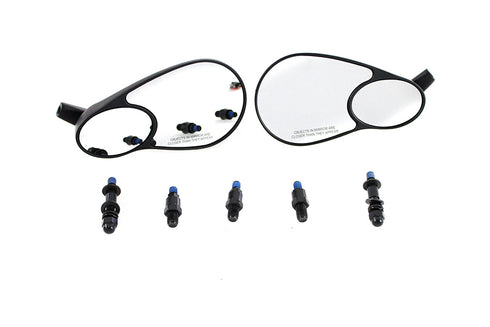 V-Twin Big Twin Mirror Set Black - 34-0465