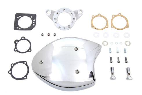 V-Twin Chrome Wyatt Gatling Air Cleaner Assembly - 34-0473