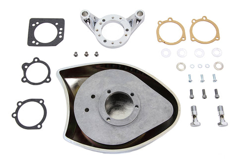 V-Twin Chrome Wyatt Gatling Air Cleaner Assembly - 34-0473