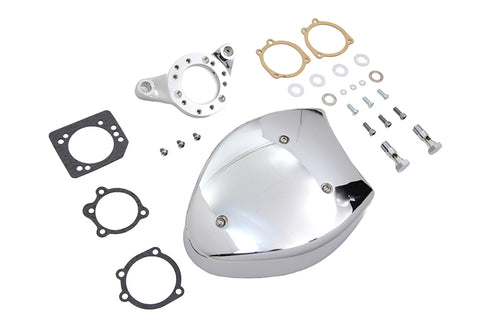 V-Twin Chrome Wyatt Gatling Air Cleaner Assembly - 34-0473