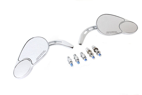 V-Twin Big Twin Mirror Set Chrome - 34-0494