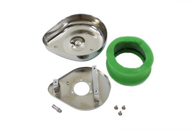 V-Twin Chrome Teardrop Air Cleaner Assembly - 34-0520