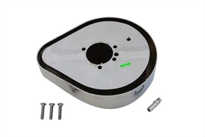 Wyatt Gatling Chrome Flame Teardrop Air Cleaner - 34-0527