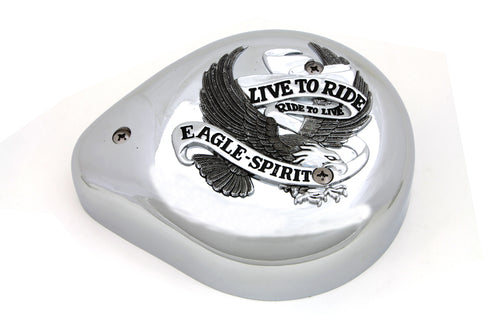 Wyatt Gatling Eagle Spirit Chrome Teardrop Air Cleaner - 34-0532
