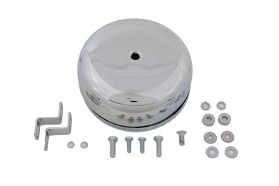 Wyatt Gatling Round Air Cleaner Chrome - 34-0553