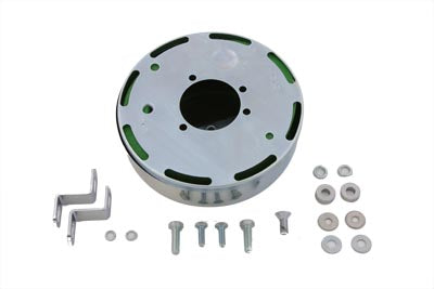 Wyatt Gatling Round Air Cleaner Chrome - 34-0553