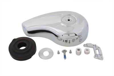 Wyatt Gatling 7 inch Teardrop Air Cleaner Cover Kit Chrome - 34-0655