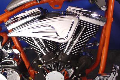 Wyatt Gatling Sweeper Air Cleaner Chrome Billet - 34-0668