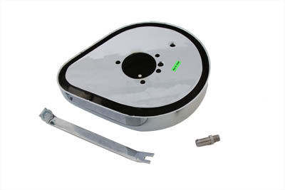 Wyatt Gatling Teardrop Air Cleaner Kit Chrome Flame - 34-0687