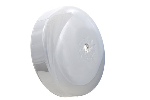 Wyatt Gatling Chrome 7 inch Round Air Cleaner Cover - 34-0743